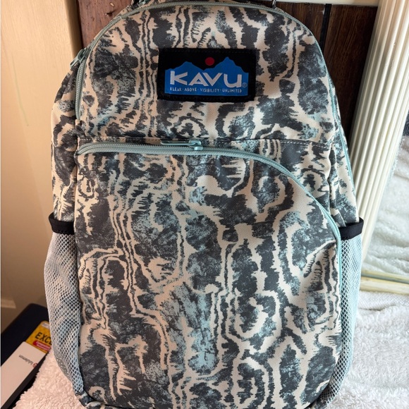 KAVU Backpack Packwood Motion Undertow Padded Laptop Tablet Sleeve Lightweight - Picture 1 of 10